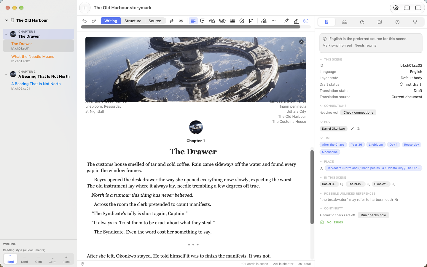 StoryMark - desktop view